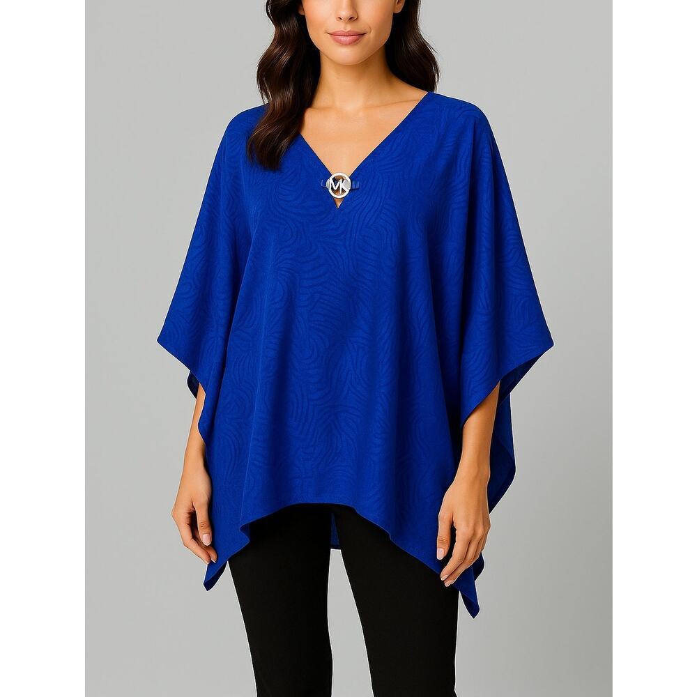 MICHAEL Michael Kors Women's Jacquard Handkerchief Hem Top S/M - Gorgeous!